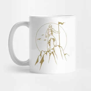 Summit Hiking Mountain Tshirt Mug